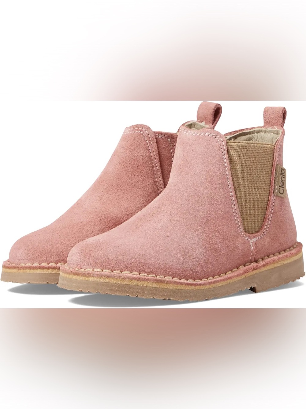 Cienta pink suede boots